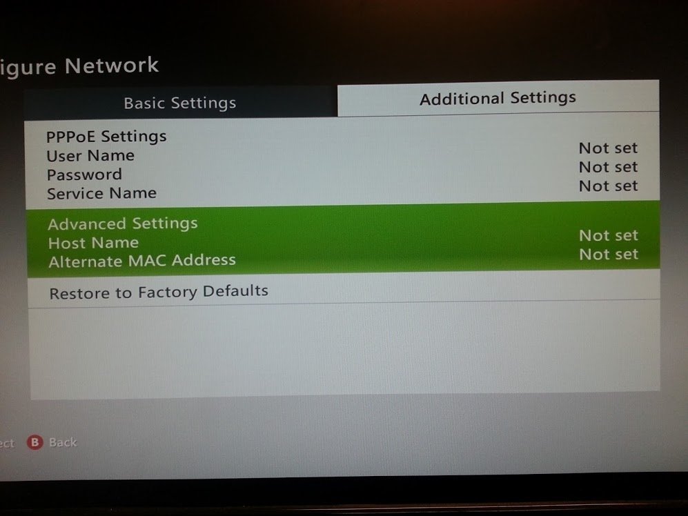 what to put in for mac address xbox live